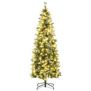 Árvore de natal plastico e aço color verde ø68x180 cm Homcom, casa - natal