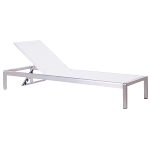 Cadeira lounge/relax metal branco fossato