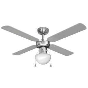 Ventilador de teto caribe 50w 85cm cromo edm 33801