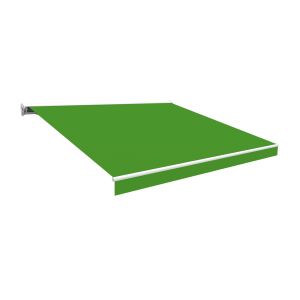 Toldo manual semi-cofre 3x2,5m verde – lona acrílica resistente 300 gr/m2