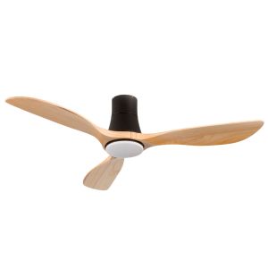 Ventilador de teto com luz 3 lâminas 56w 6 velocidades dakota thinia home