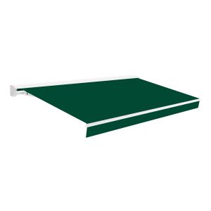 Wasabi - toldo enrolável 4x2,5m verde poliéster - semicaixa - proteção uv