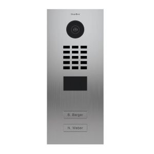 Telefone ip de 2 botões - d2102v v2 aço inoxidável