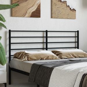 Cabeceira de cama 135 cm metal preto