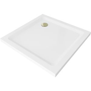 Base de duche antiderrapante 80x80cm, branco