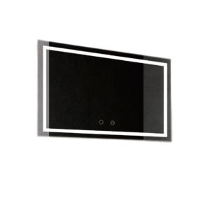 Luz LED retroiluminada com espelho retangular, 80x90 6500k fria