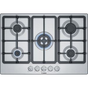 Placa a gás - Bosch ser4 - 5 queimadores - 75 x 52 cm - pgq7b5b90