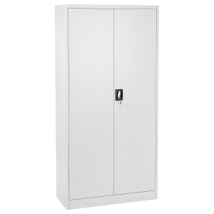 Armário com 2 portas em metal branco feldspar