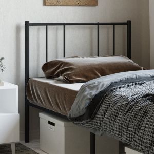 Cabeceira de cama 100 cm metal preto