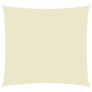 vidaXL toldo de vela rectangular tela oxford color crema 2x2,5 m