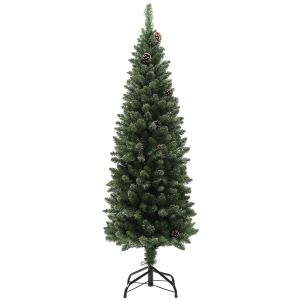 Árvore de natal plástico e aço color verde ø54x150 cm Homcom, casa - natal