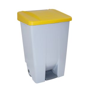 Recipiente seletivo denox 80l amarelo - 490x415x735