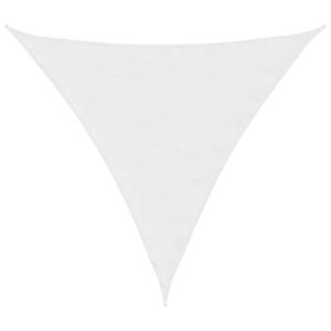 vidaXL toldo de vela triangular tela oxford blanco 5x5x5 m