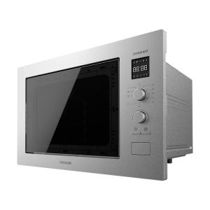 Micro-ondas encastrável com prato giratório grandheat 2550 aço inoxidável