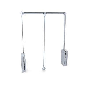 Emuca varão basculante para roupeiro hang, 830 - 1150, cromado, aço e plást