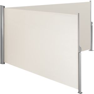 Dupla cortina lateral, 160 x 600 cm, bege