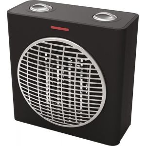 Aquecedor de cerâmica cube 1500 preto e cinza - varma - 2 potências de aque