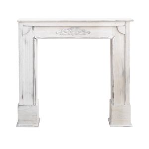 #n/amoldura decorativa para lareira citiso branco 100x105x21 cm