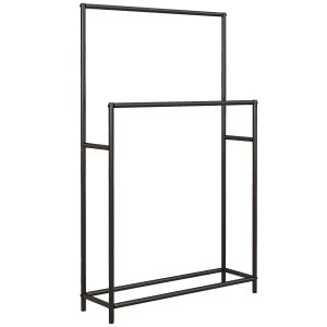 Toalheiro de pé metal 66x20x110 cm Homcom, casa - casa de banho