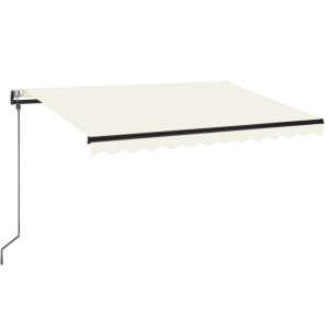 vidaXL toldo retráctil automático crema 350x250 cm