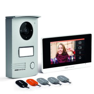 Scs sentinel -videoporteiro com fios grande ângulo 120° visiodoor 4.3+ rfid