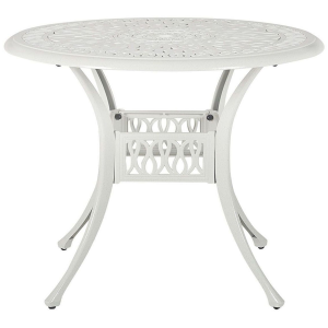 Mesa de jardim cm metal branco ancona