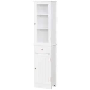 Armário alto para casa de banho mdf e acrílico color blanco 40x27x171,5cm