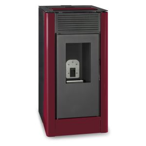 Tj - salamandra hydro pellet modelo velika 15 kw - cor bordeaux