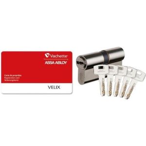 Cilindro vachette velix 30x30 - anti-perfuração, anti-picking, resistente a