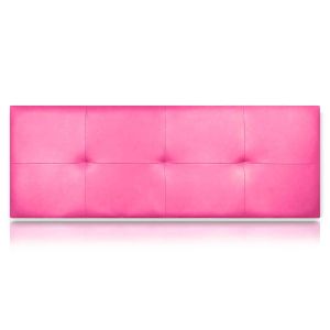 Cabeceira zeus estofadas em couro sintetico rosa 220x50 de sonnomattress