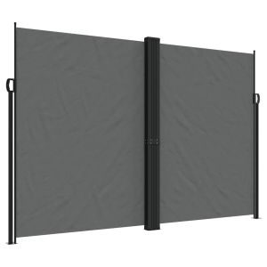 vidaXL toldo lateral retráctil antracita 220x1000 cm