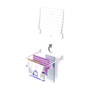 Estendal retrátil para varanda 62 cm, foxydry fold branco