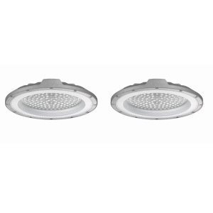 Pack 2x lâmpada LED ufo dob 150w 6000k ip65 pf 0,95 6kv