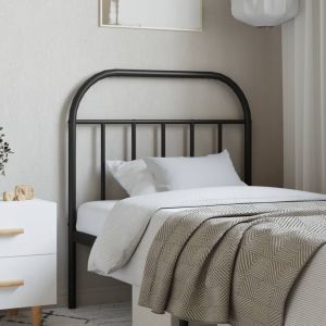 Cabeceira de cama 90 cm metal preto