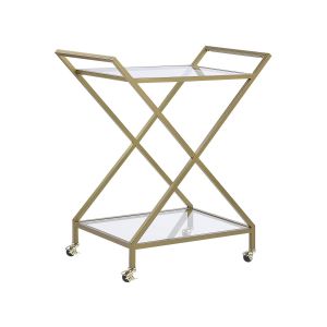 Carrito de cocina ivera metal transparente