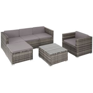 Conjunto de rattan lignano com poltrona