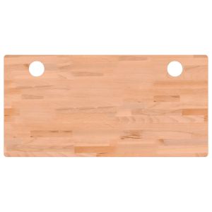 vidaXL tablero de escritorio madera maciza de haya 110x55x4 cm