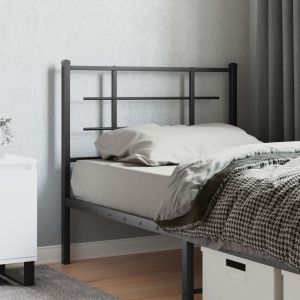 Cabeceira de cama 100 cm metal preto