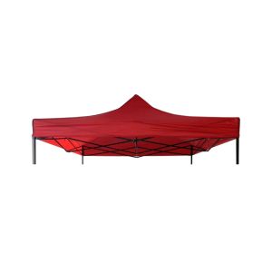 Teto de tenda vinca vermelho 3x3 m