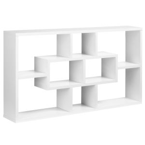 Decorativa prateleira aglomerado color blanco 85x14,5x47,5 cm Homcom