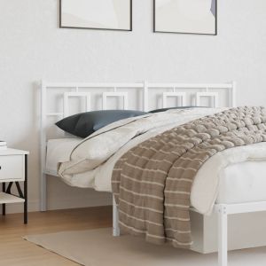 Cabeceira de cama 150 cm metal branco