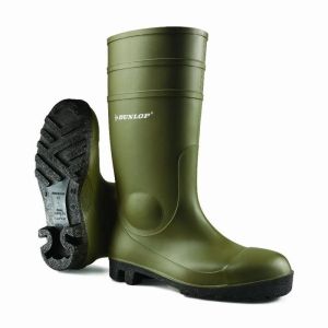 Botas de segurança s5 sra verde/preto protomastor full safety p40 - dunlop