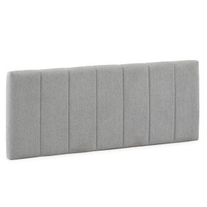 Cabeceira estofada creta 160x60 cm cinza, 8 cm de espessura