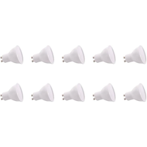 Pack de 10 lâmpadas LED gu10 reguláveis ​​7w 4200k branco neutro