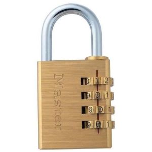 Master lock 40mm cadeado combinado de alumínio amarelo 604eurd