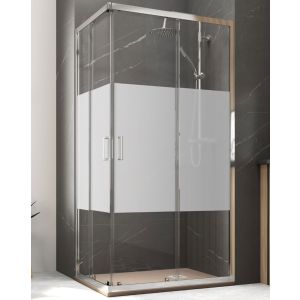 Cabine de duche retangular angularcorredera |serig.|frente 100 lateral 70cm