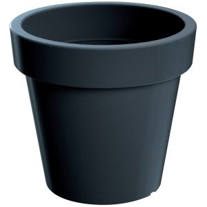 Vaso de plástico para flores lofly em cor antracite 49 x 49 x 45,5 cm