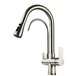 Torneira de Cozinha Osmose Removível 3 vias Aço DUPLO HIBERA GRIFERS