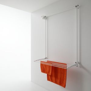 Estendebiancheria 108 cm foxydry wall branco, ajustável e prático