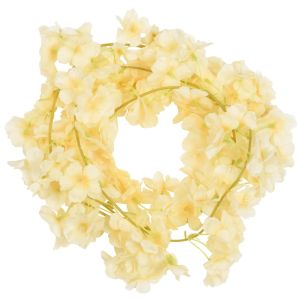 vidaXL guirnaldas de flores de navidad 6 uds champagne 180 cm